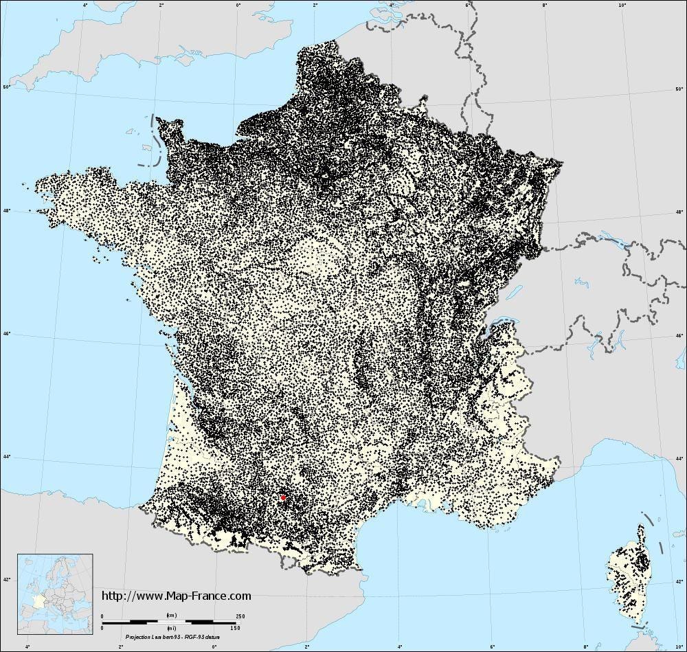 karta općine Toulouse