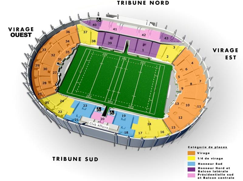 kartu za stadion Toulouse 