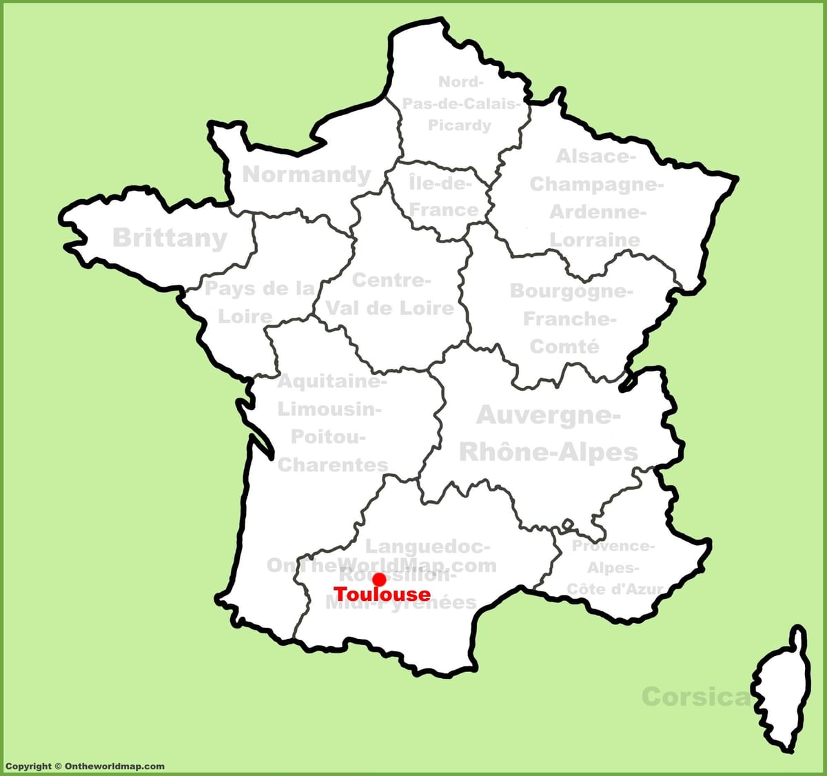 Toulouse na karti
