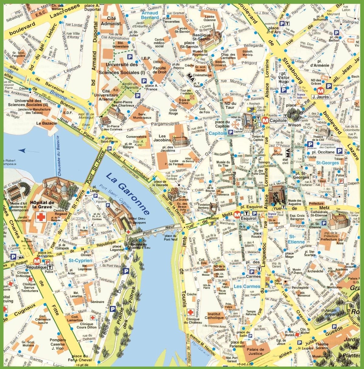 karta Toulouse