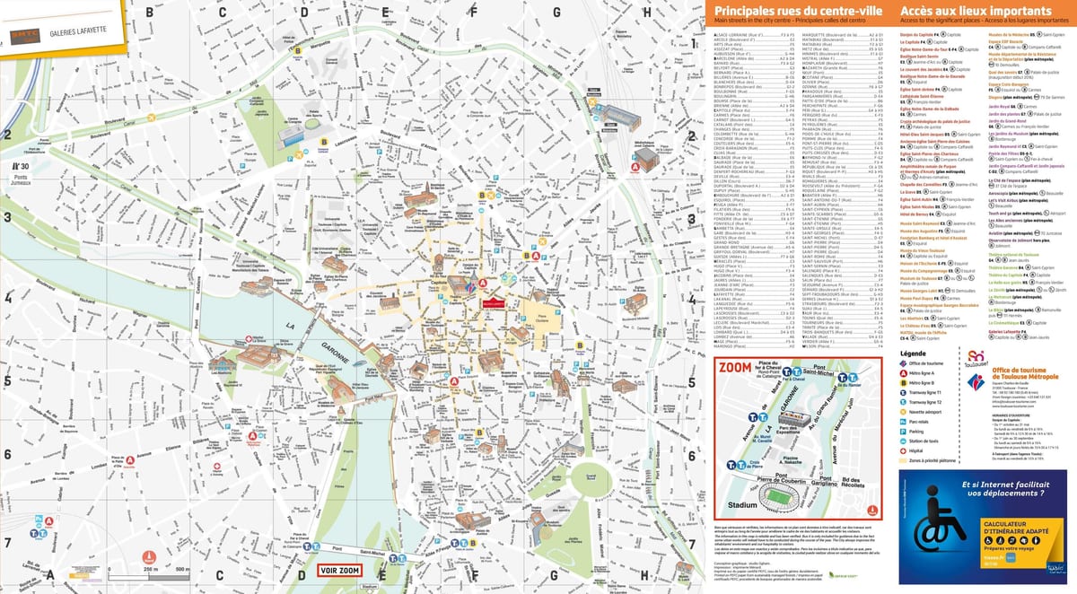 Spomenik Toulouse karti