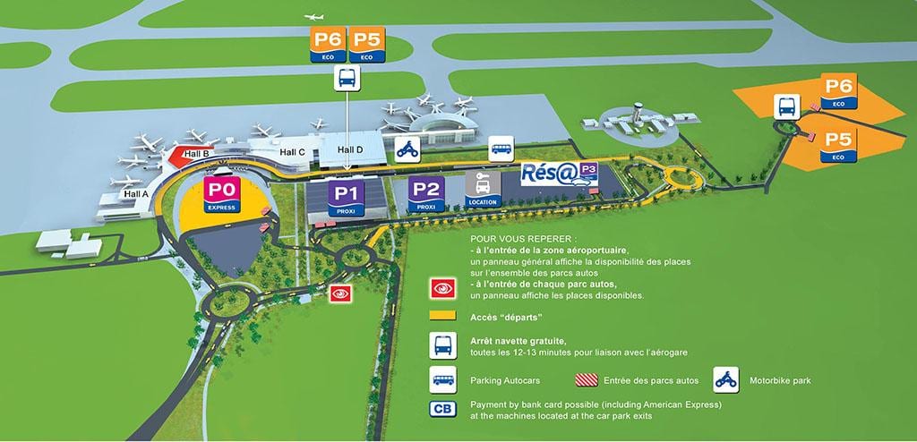 Terminal zračne luke Toulouse karti