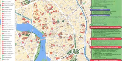 Karta grada Toulouse