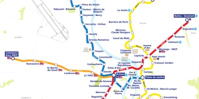 Metro Toulouse kartu u PDF formatu
