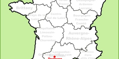 Toulouse na karti