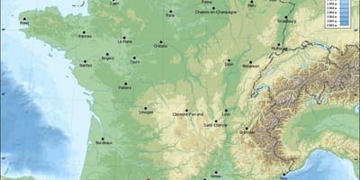 Geografska karta Toulouse